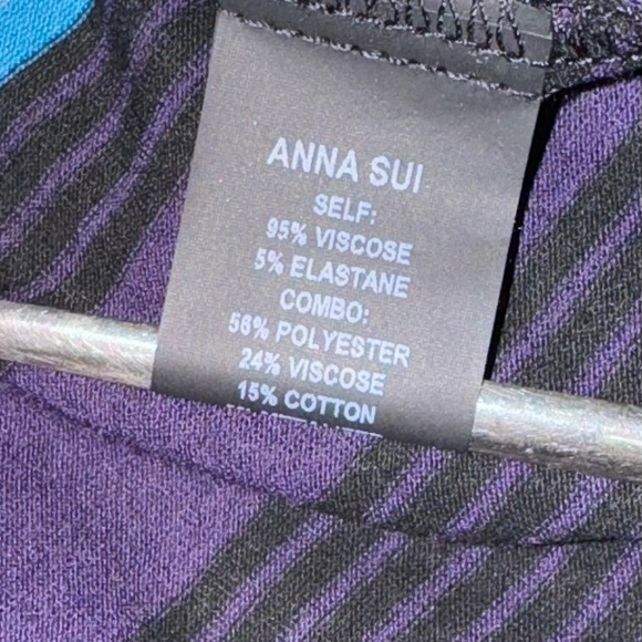 Anna Sui Mod Stripe Turtleneck Dress M - Picture 3 of 10